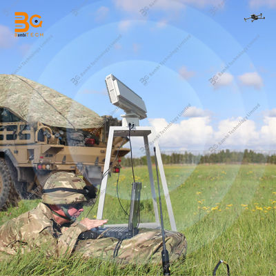 radar Doppler pulsé X-band 9,4-9,6 GHz à plateau tournant haute vitesse 10 km+ pour la détection de drones UAV