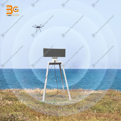 radar Doppler pulsé X-band 9,4-9,6 GHz à plateau tournant haute vitesse 10 km+ pour la détection de drones UAV
